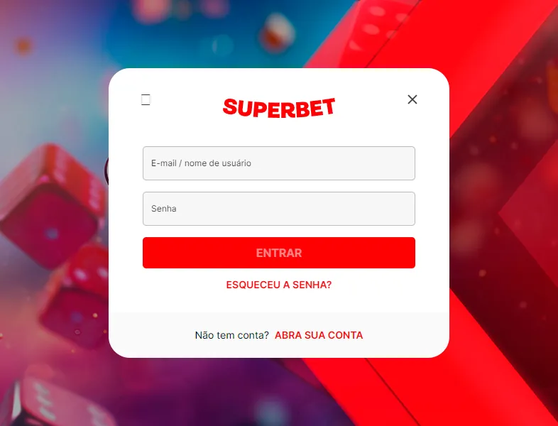 Fazer login na sua conta pessoal